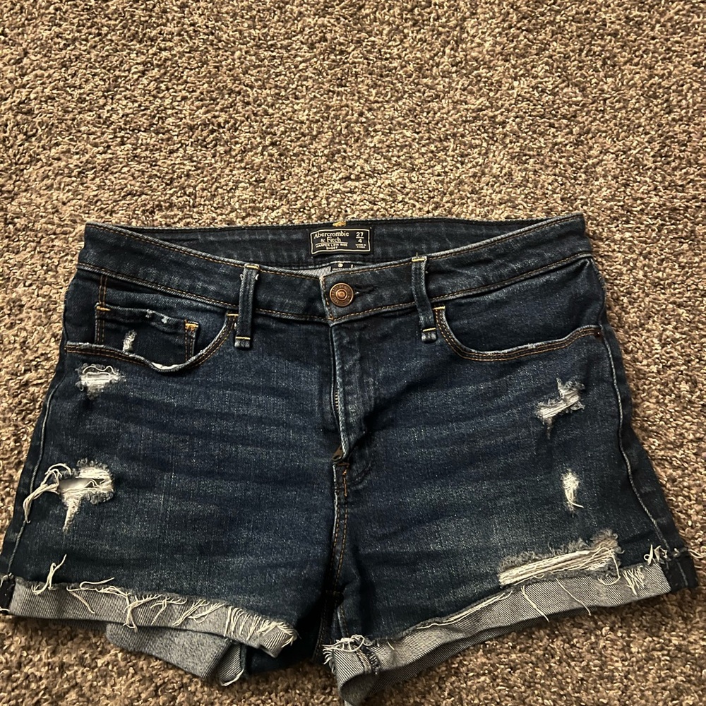 Abercrombie & Fitch Distressed Denim Shorts